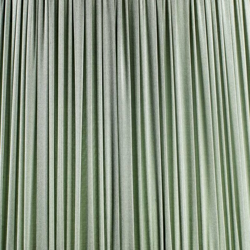 Lights  -  Laura Ashley Hemsley Pleated Silk Light Shade Sage Green  - 12 inch  -  60006257