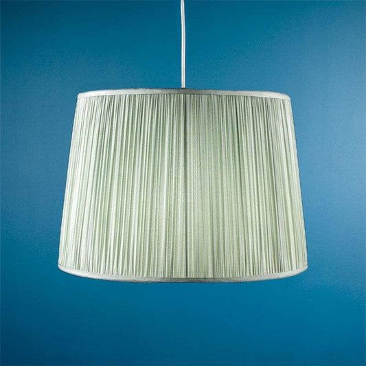 Lights  -  Laura Ashley Hemsley Pleated Silk Light Shade Sage Green - 16 inch  -  60006278