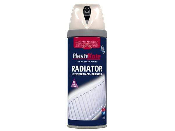 Paint - Plastikote Twist And Spray Magnolia Radiator Enamel Paint - 50091013