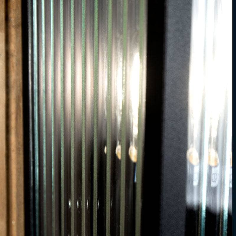 Lights - Provence Ribbed Glass Box Frame Lantern - 60006365