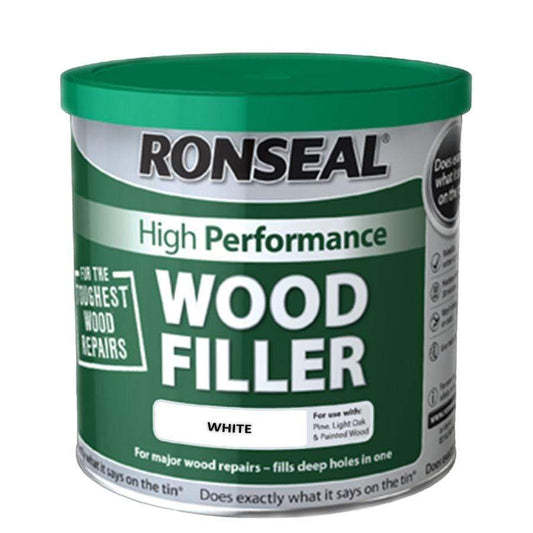 Paint  -  Ronseal High Performance White Wood Filler 550G  -  00499057