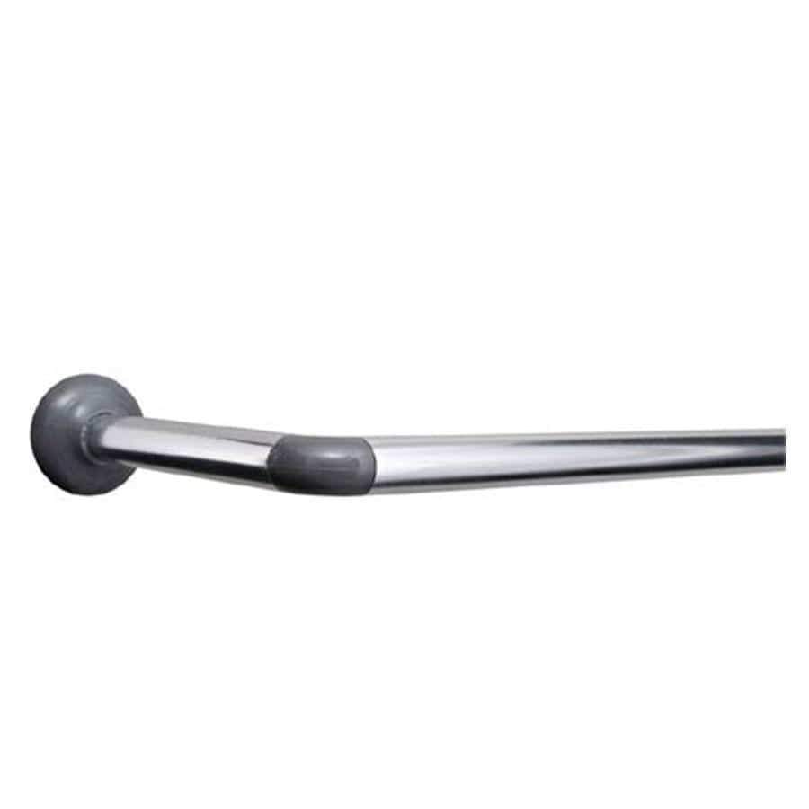 Homeware - Aqualona Slimline 4 Way Shower Curtain Rail Kit - Chrome - 50074903