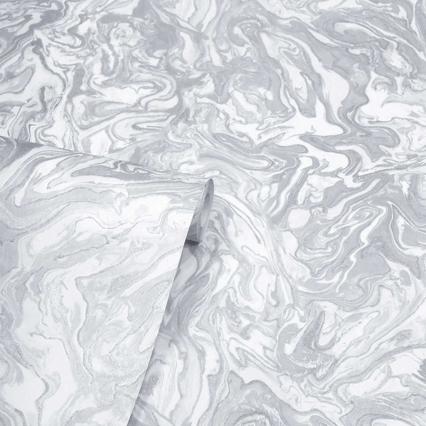 Wallpaper - Arthouse Liquid Marble Grey Wallpaper - 693901 - 50156229