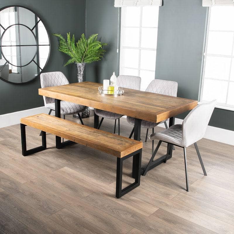 Furniture  -  Lincoln Fixed Table & Vancouver Silver Chairs - Multiple Configurations  -  60005936