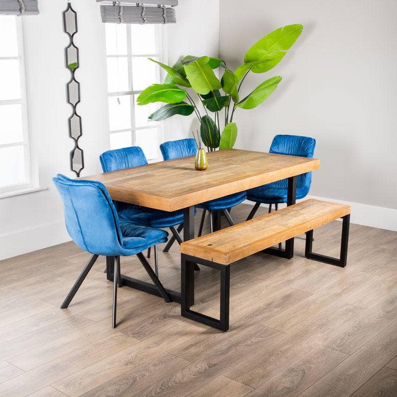 Furniture  -  Lincoln Fixed Table & Aspen Blue Chairs - Multiple Configurations  -  60005933