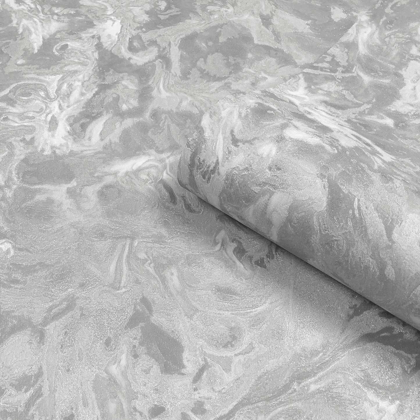 Wallpaper - Belgravia Lusso Swirls Silver Wallpaper - 303 - 50156254