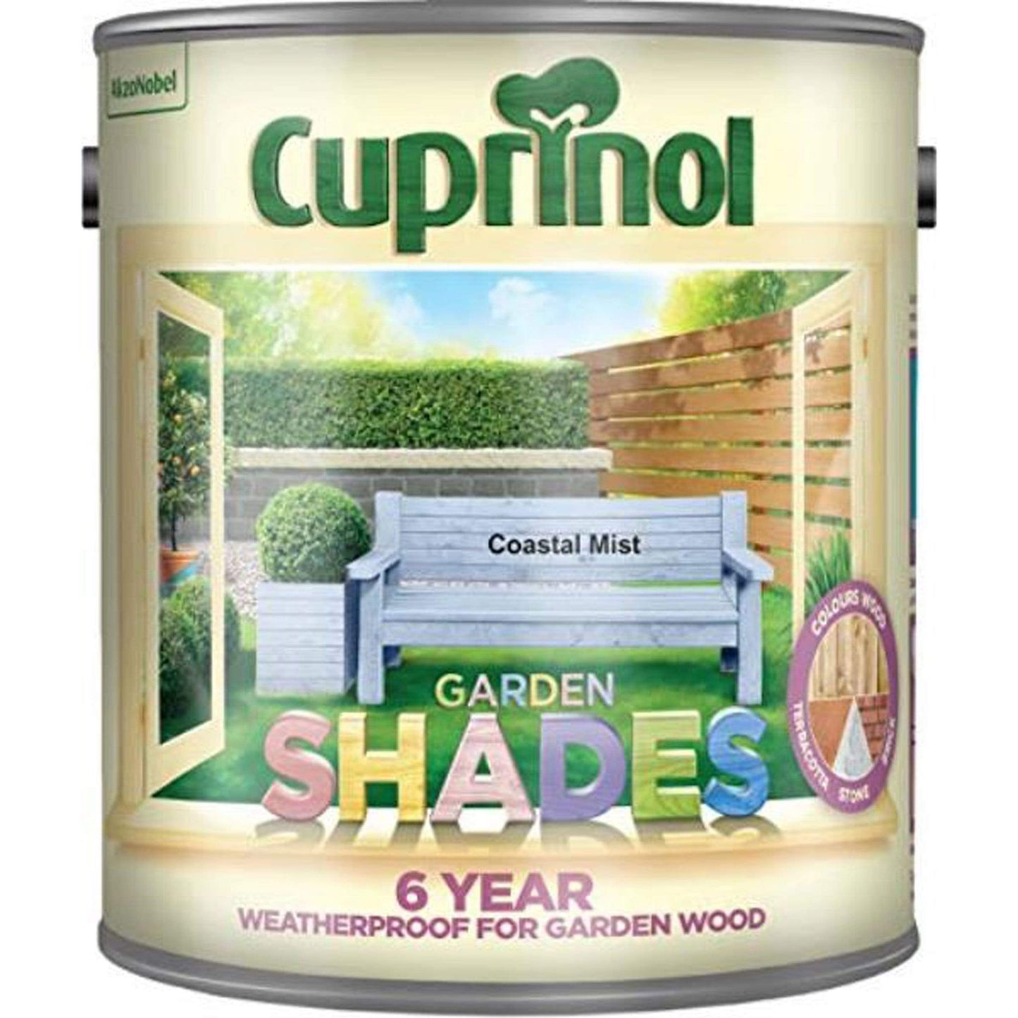 Paint - Cuprinol Garden Shades 2.5L Coastal Mist - 50149539