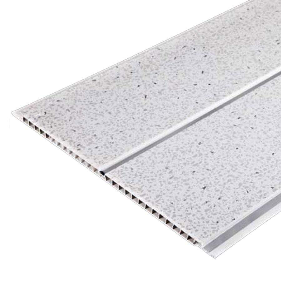 DIY - Deco Panel White Sparkle With Chrome Strips 8Mm Panel - 5 Pack - 50118449