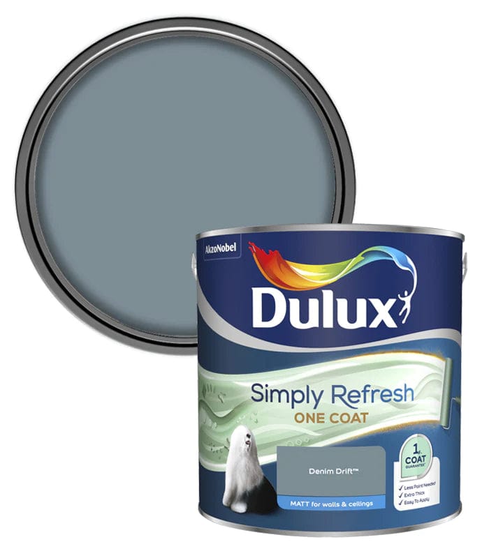 Paint - Dulux Simply Refresh Denim Drift 2.25L - 50156146