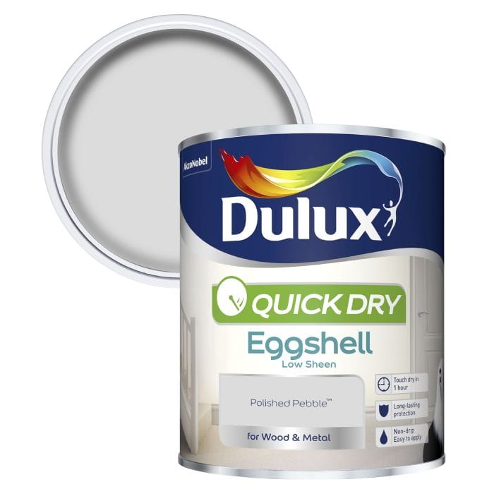 Paint - Dulux Quick Dry Eggshell Polished Pebble - 750ML - 60003436