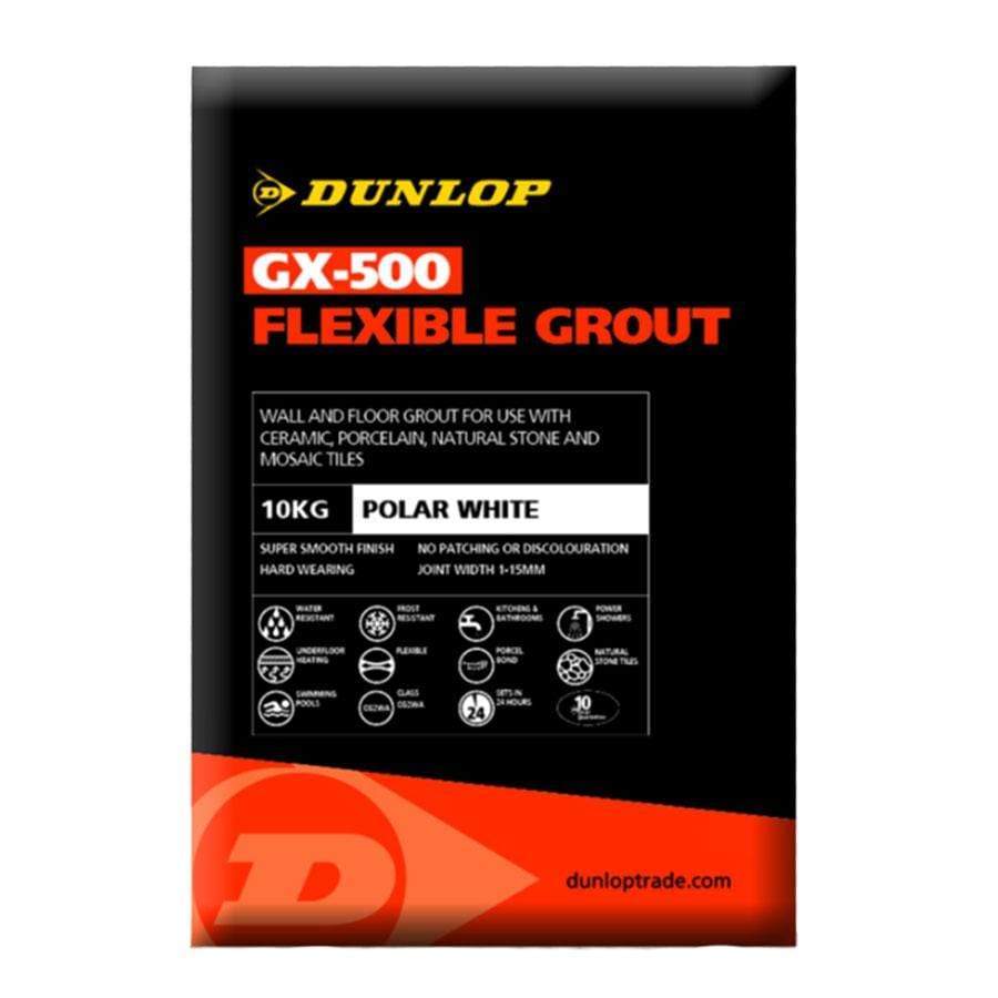 Flooring & Carpet  -  Dunlop Gx-500 Flexible Wall And Floor Grout Polar White  - 