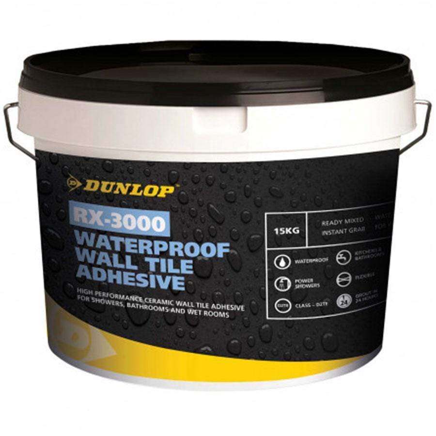 Flooring & Carpet - Dunlop Waterproof Wall Tile Adhesive 5Kg - 50146028
