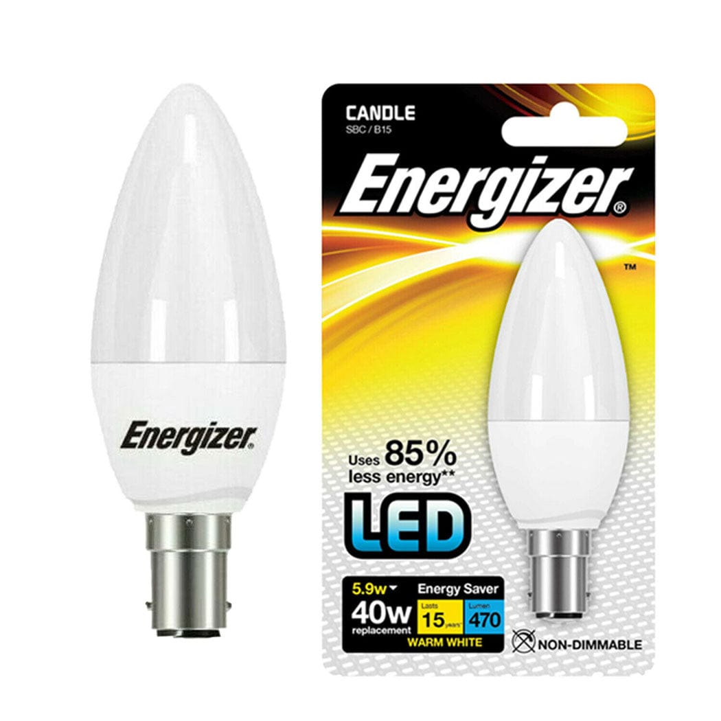 Lights - Energizer 40W Led Opal Candle Bulb Warm White B15 - 60003312