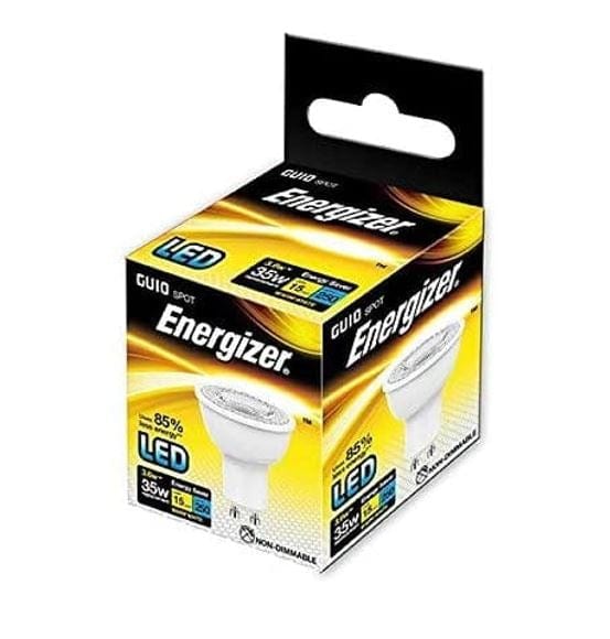 Lights - Energizer Led Gu10 Warm White 4 Pack 50W Lightbulb - 60003307