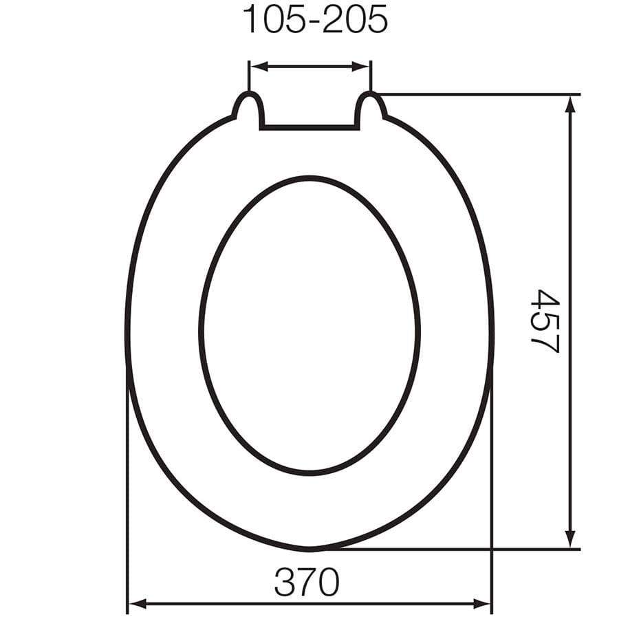 Homeware  -  Euro White Ash Toilet Seat  -  50111314