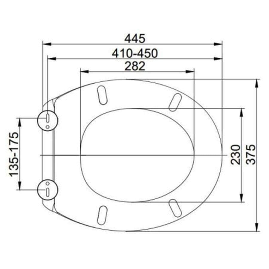 Homeware - Euroshowers Rainbow Mushroom Soft Close Toilet Seat - 50143017