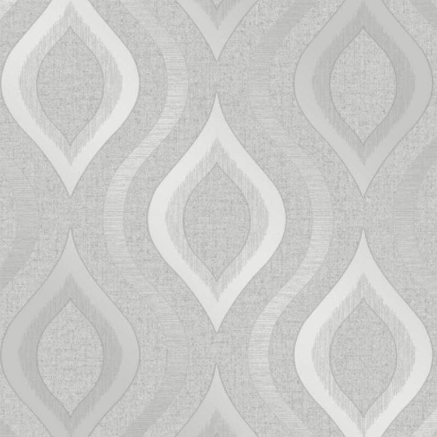 Wallpaper - Fine Decor Quartz Geometric Silver Glitter Wallpaper - FD41968 - 50137096