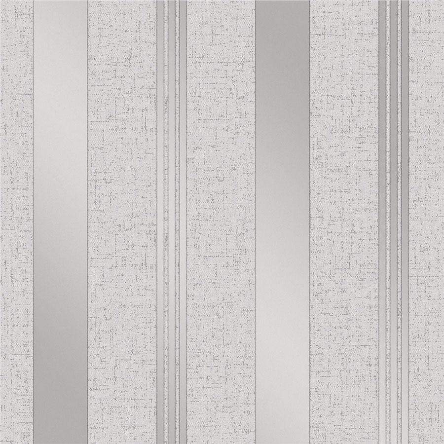 Wallpaper - Fine Decor Quartz Striped Silver Glitter Wallpaper - FD41967 - 50145745