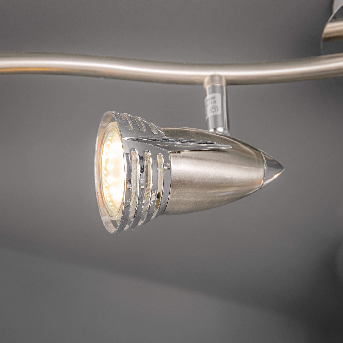 Lights - Forum Lighting Elara Satin Nickel & Chrome 4 Ceiling Light - 50139233