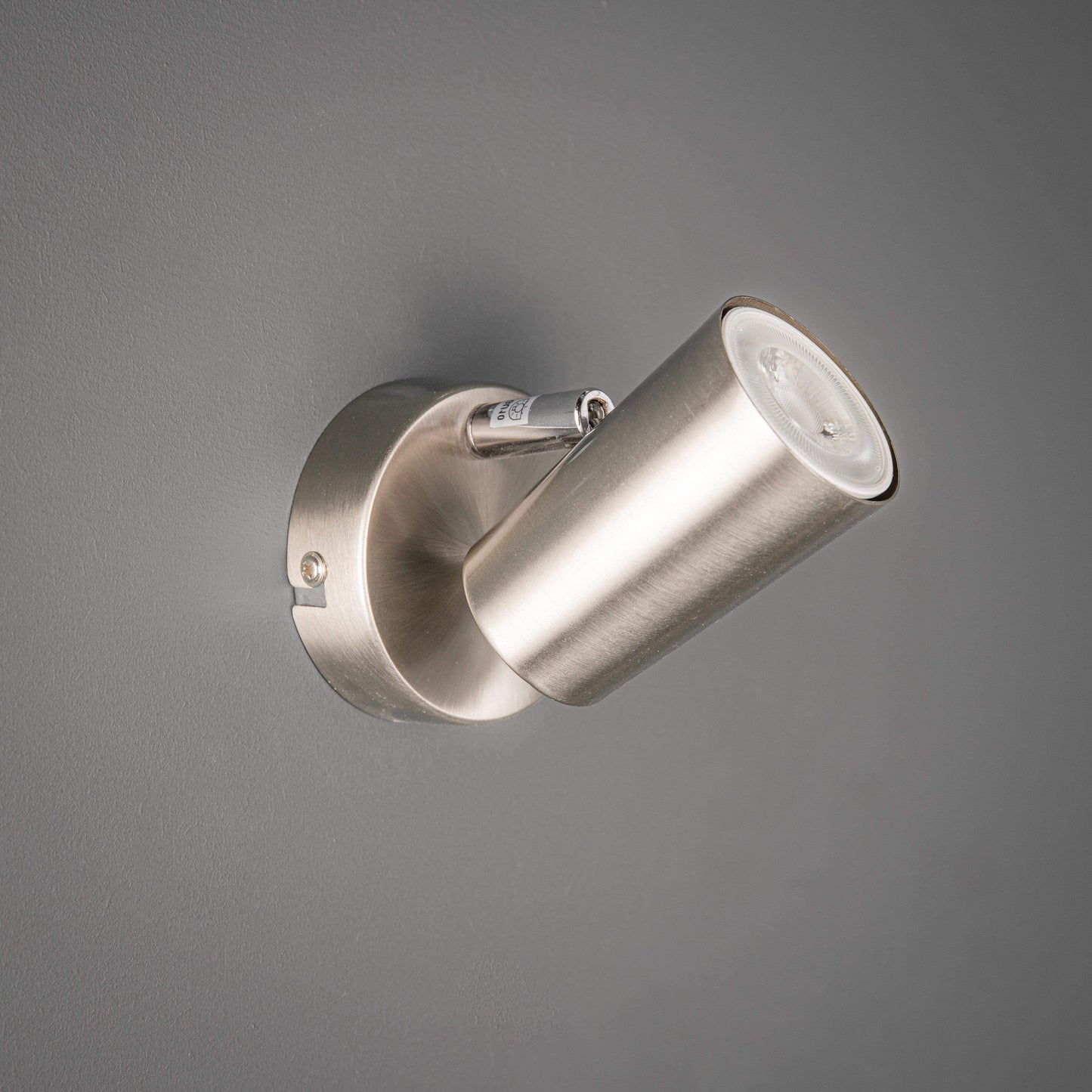 Lights - Forum Lighting Harvey Single Spotlight Satin Nickel Ceiling Light - 50148223