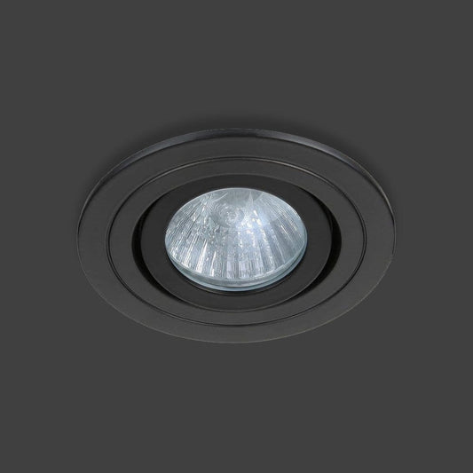 Lights  -  Forum Spa Black Cali Tiltable Downlight Bathroom Light  -  60003642