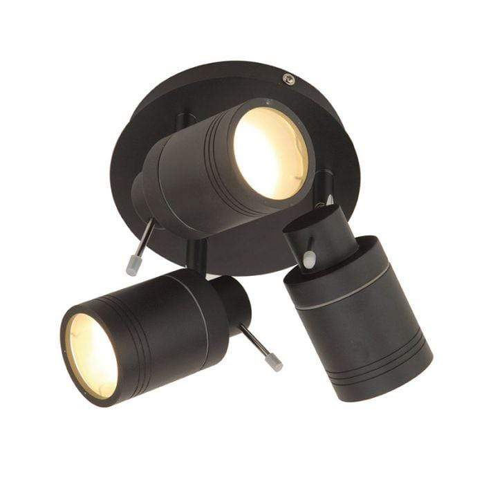 Lights - Forum Spa Scorpius 3 Light Plate Spot Matt Black Light - 50155604