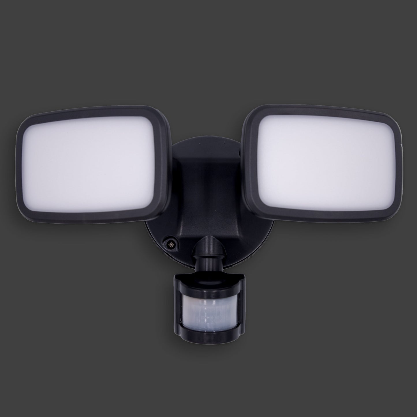 Lights - Forum Lynn Black Pir Security Twin Spotlight - 50155615