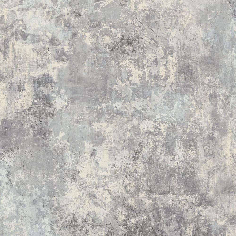 Wallpaper - Grandeco Plaster Grey Wallpaper - 170803 - 60000012