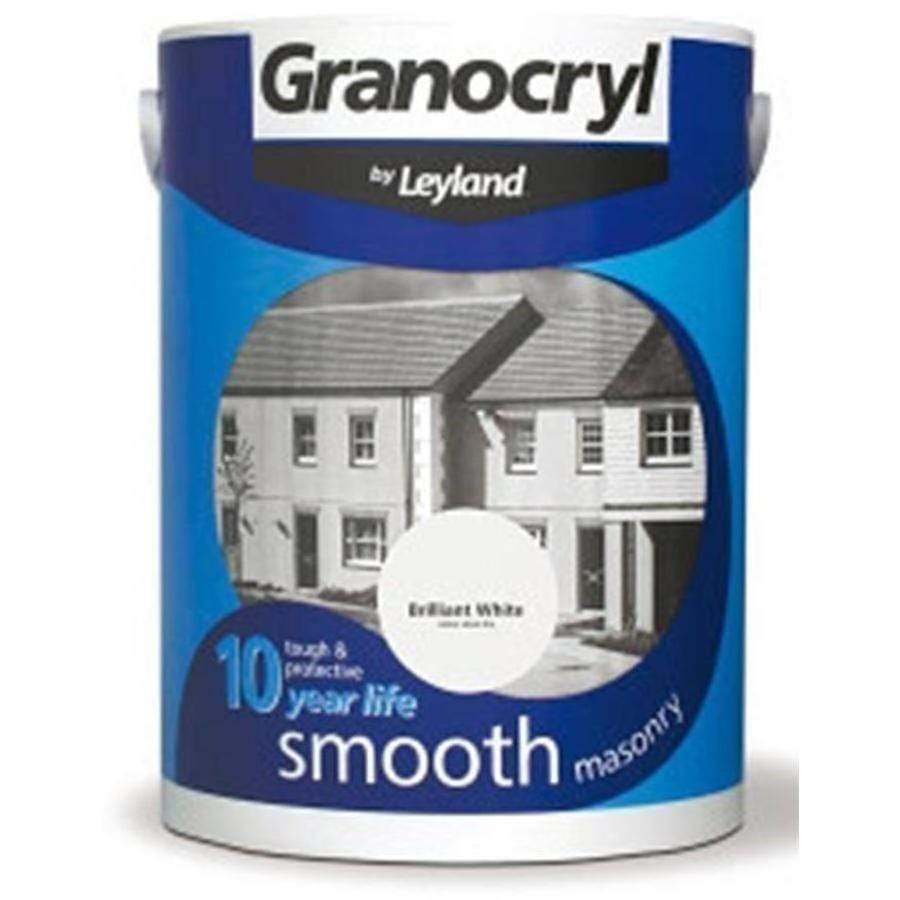 Paint - Granocryl Smooth White 5 Litre Masonry Paint - 50041637