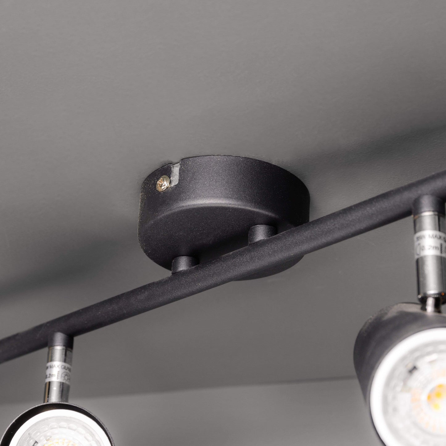 Lights - Harvey 4 Light Black Spotlight Bar Ceiling Light - 50150526