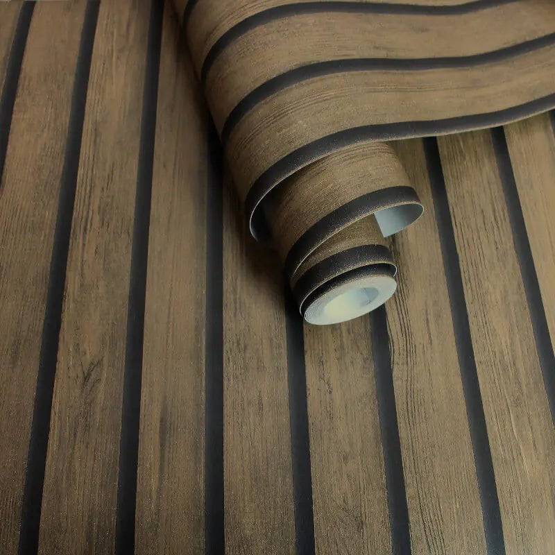 Wallpaper - Holden Wood Slate Dark Oak Wallpaper -13130 - 60003813
