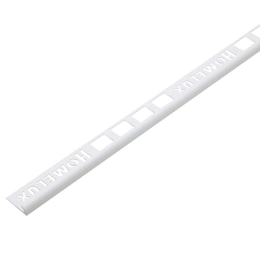 Flooring & Carpet - Homelux 9Mm Round Pvc White Tile Trim 2.5 Metre - 50021668