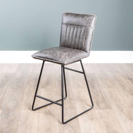 Furniture  -  Hooper Grey Barstool  -  50154031