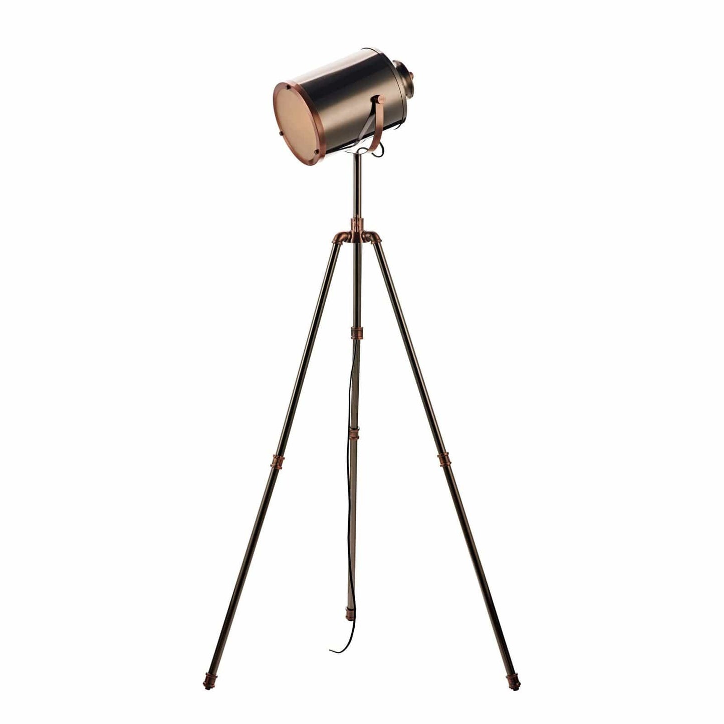 Lights - Jake Antique Copper & Silver Floor Lamp - 60001637