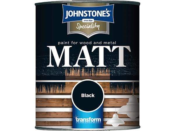 Paint - Johnstones Specialty Paints Flat Matt Black Non Reflective Paint - 50070358