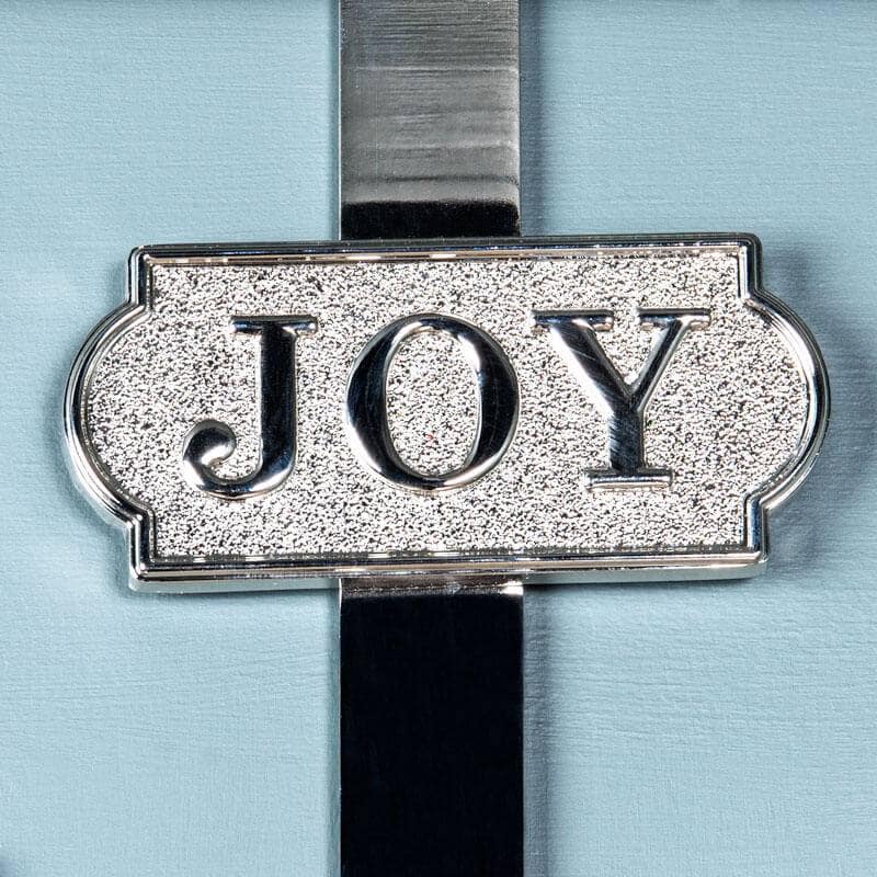 Christmas - Joy Metal Wreath Hanger - Silver - 50092160