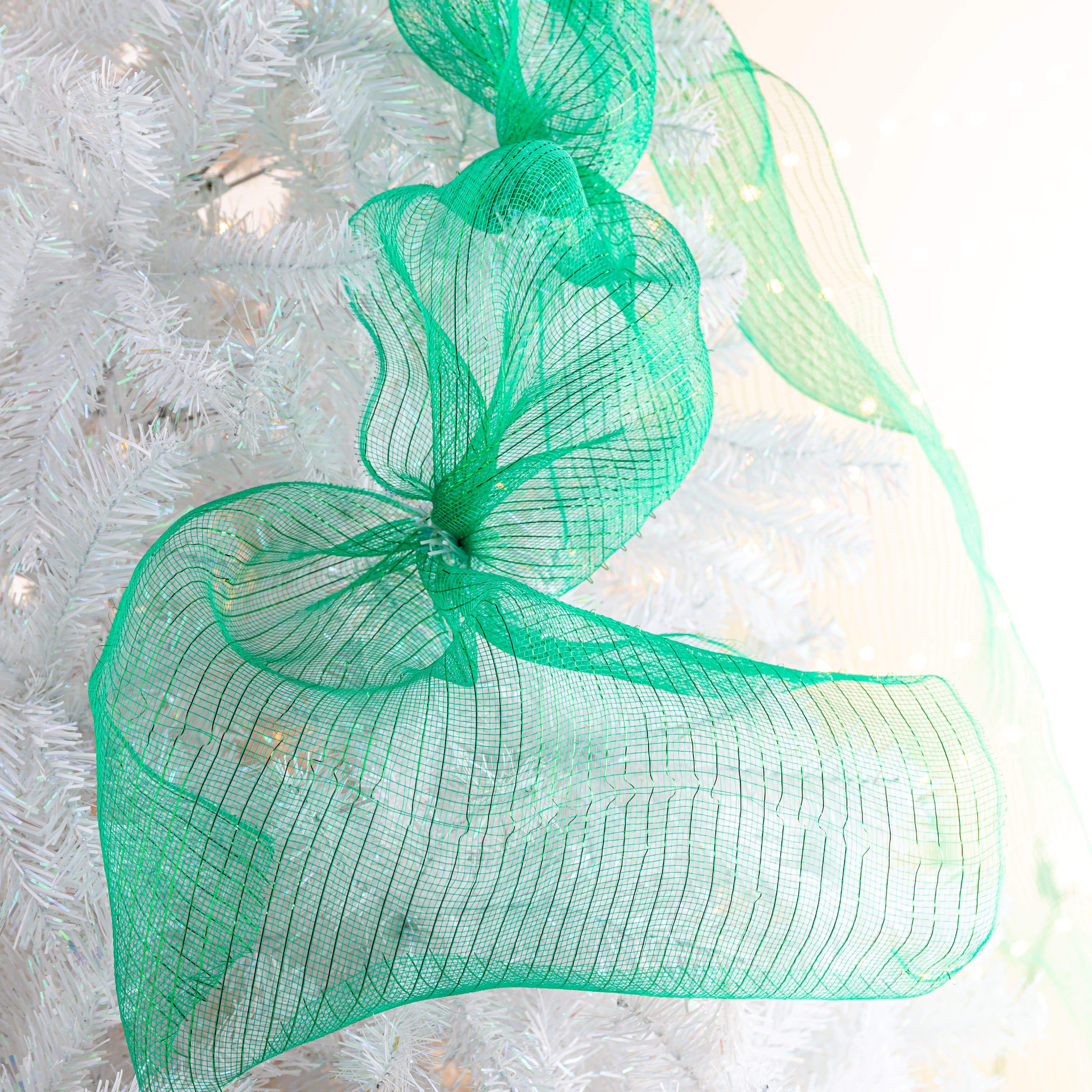 Dark Green Mesh Roll of Ribbon 10 yards (30ft) Taskers Online Store