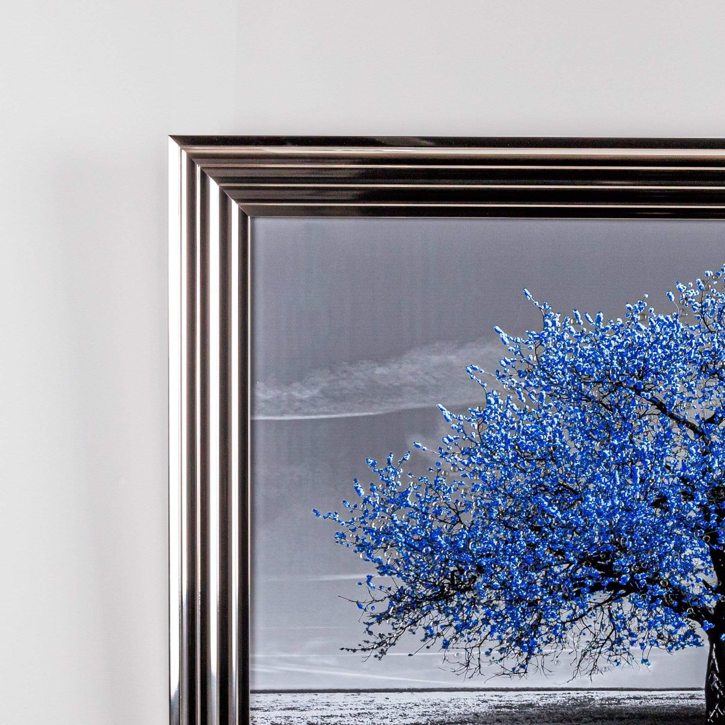 Pictures - Navy Cherry Tree Framed Picture - 50152124