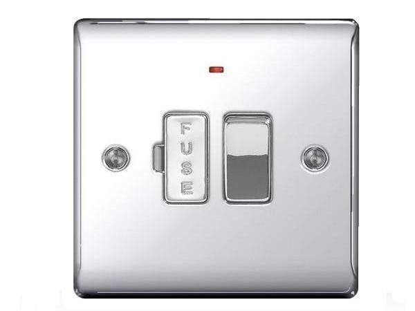 DIY - Nexus Metal Chrome Switched Fuse Connection Units With Neon Light - 50110604