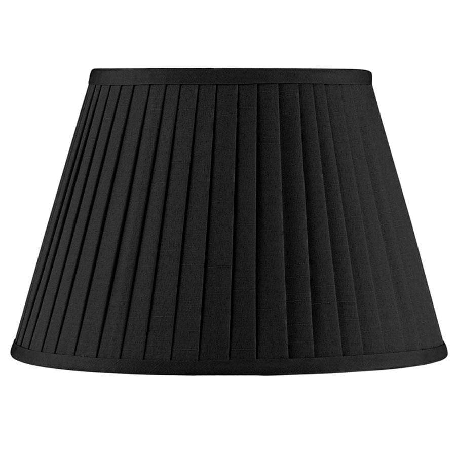 Lights - Pacific Lifestyle Black Poly Cotton Knife Pleat Shade - 50128396