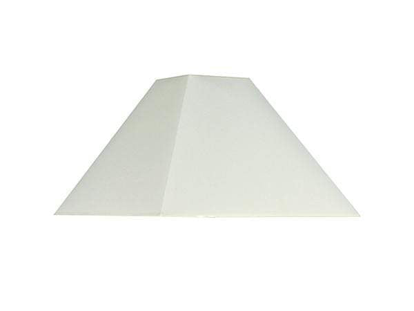 Lights - Pacific Lifestyle Cream Square Tapered 14" Shade - 50060941