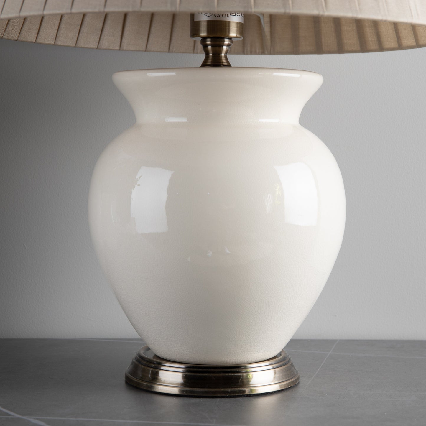 Lights - Pacific Lifestyle Ivory Ceramic Table Lamp - 50105654