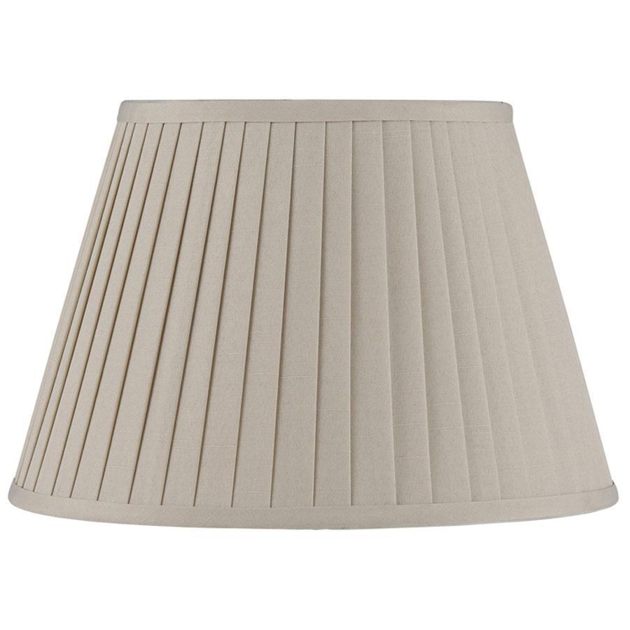 Lights - Pacific Lifestyle Taupe Poly Cotton Knife Pleat Shade 30Cm - 50128395
