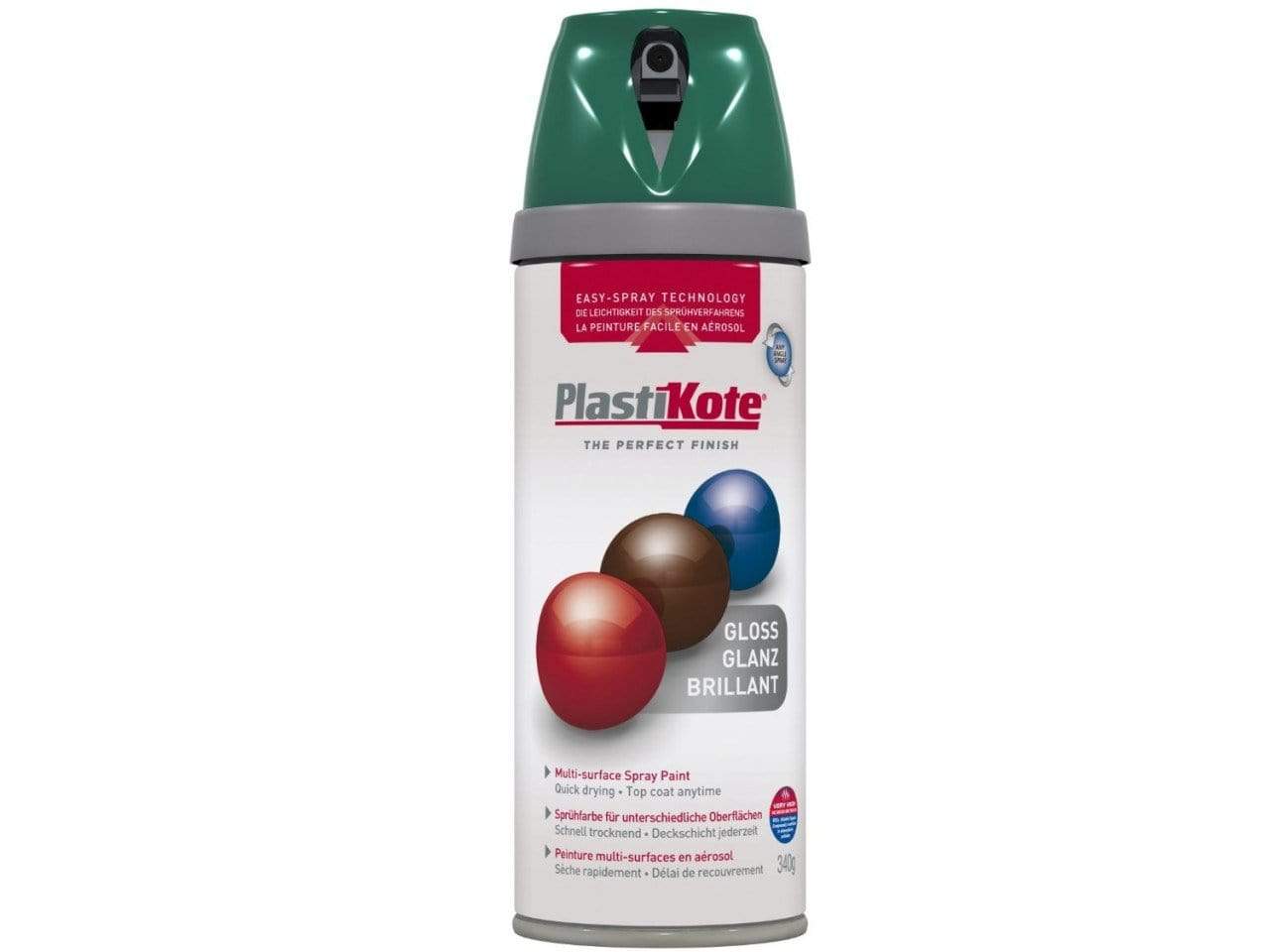 Paint - Plastikote Twist And Spray Gloss Lawn Green Paint - 50090934