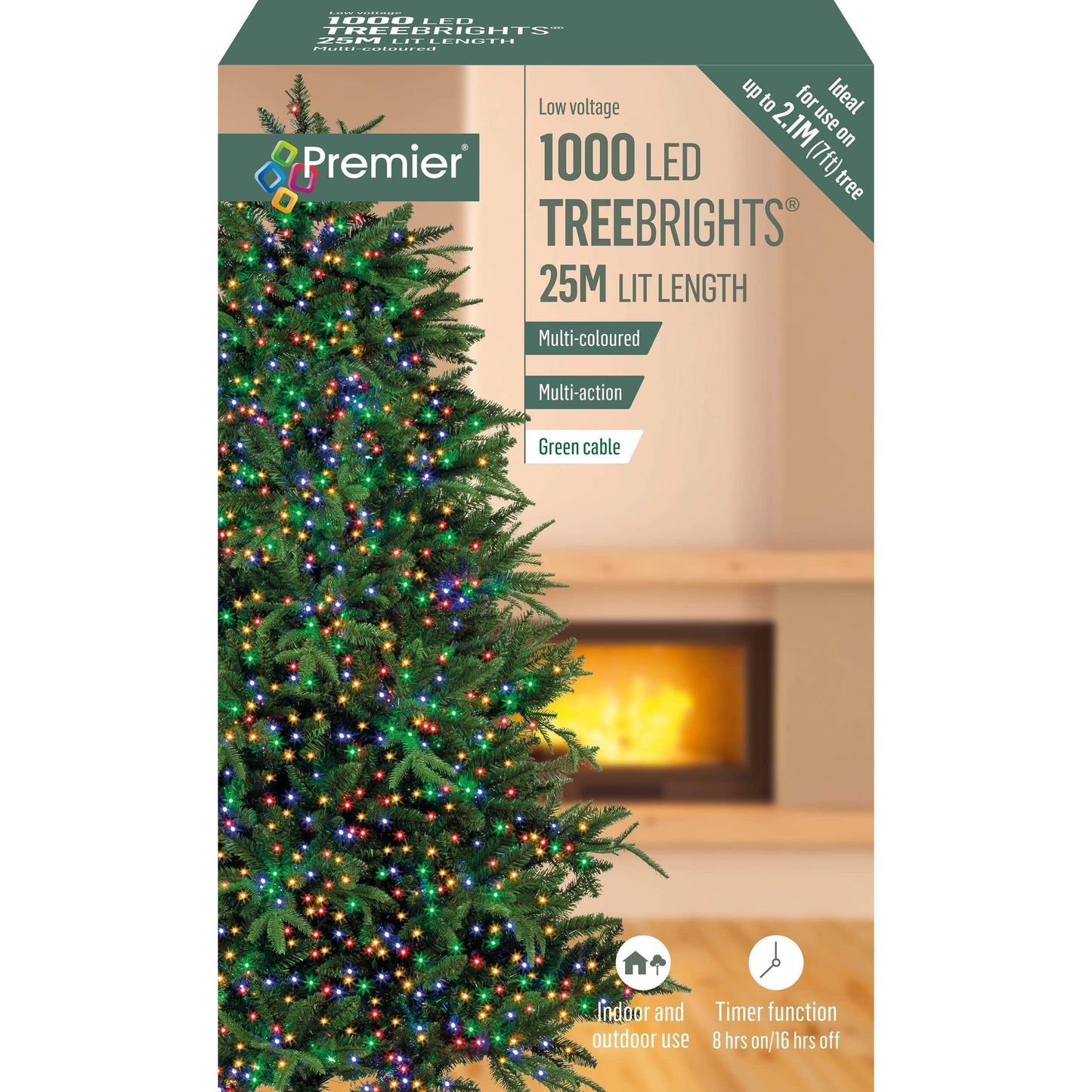 Christmas - 1000 LED Multicolour Treebright Lights - 60001104