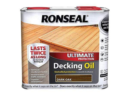 Paint  -  Ronseal 2.5 Litre Dark Oak Ultimate Deck Oil  -  50105037