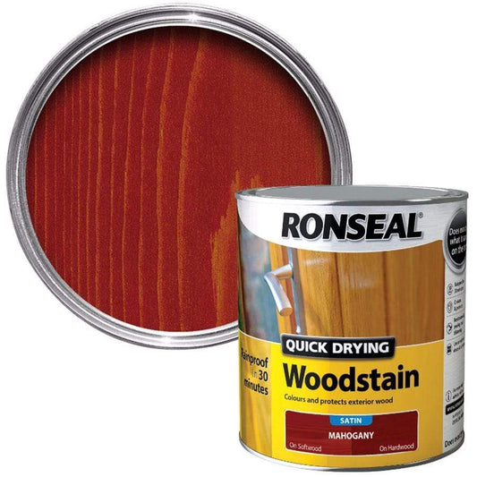 Paint  -  Ronseal Quick Drying Mahogany Satin Wood Stain  - 