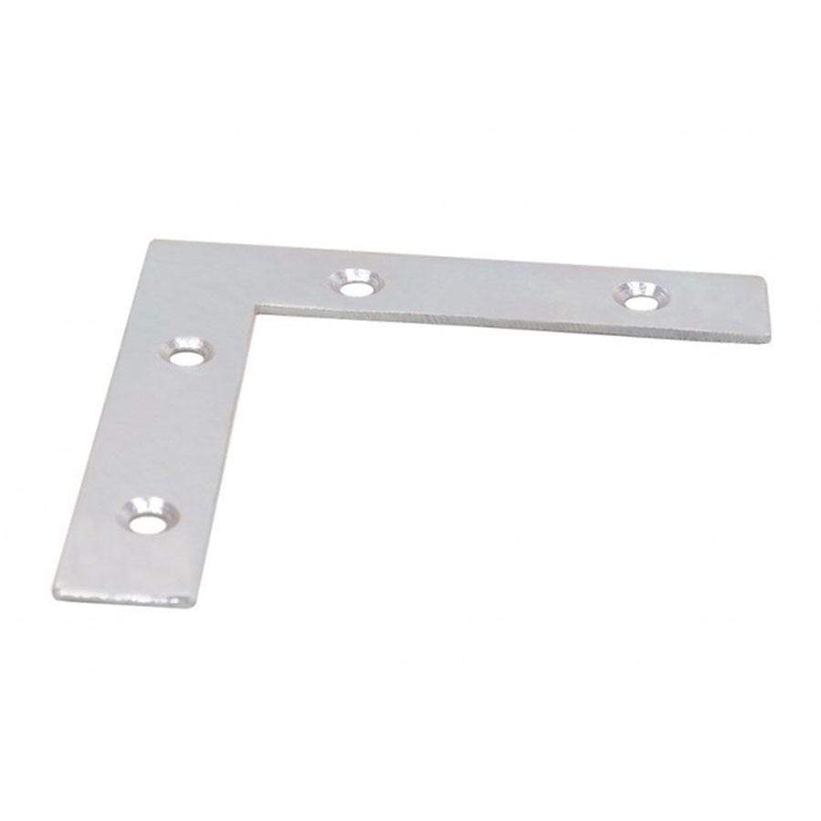 Select Angle Plates Bright Zinc Plated 75mm - 4 Pack-DIY