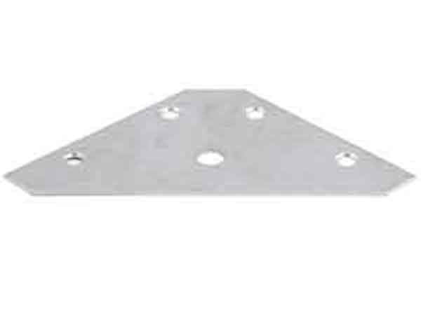 DIY - Select Corner Plate Bright Zinc Plated 83Mm X 83Mm - 00335102
