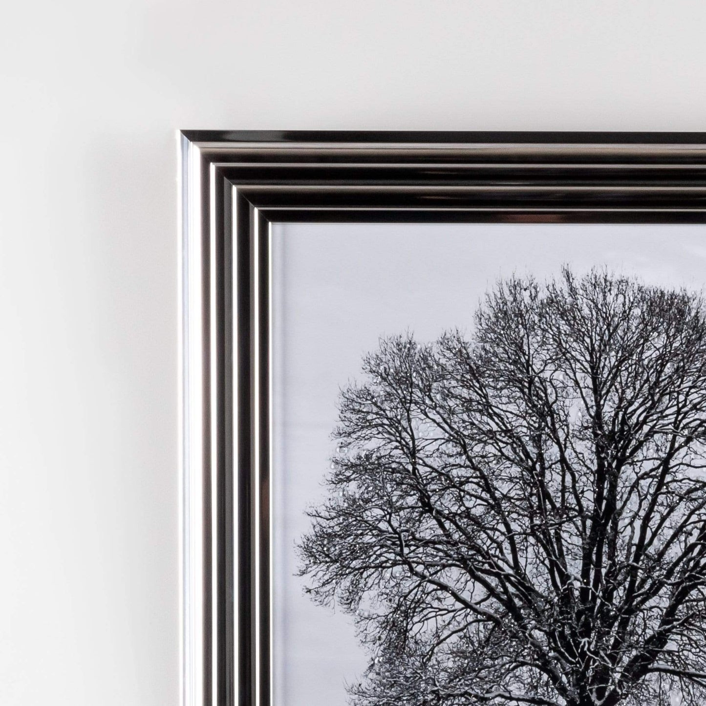 Pictures - Shh Chrome Winter Tree Framed Picture 6868 - 50145357